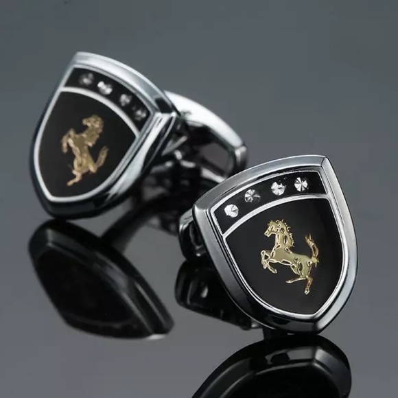 Stallion Horse Ferrari Inspired Cufflinks - Picture 3 of 15